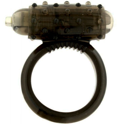 Вибриращ пръстен със сменяеми батерии "COCK RING BLACK"
