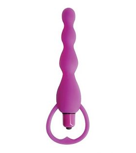 Climax Silicone Vibr. Anal Beads - Purple