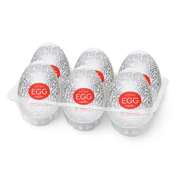 Комплект 6 бр. яйца Tenga - Keith Haring