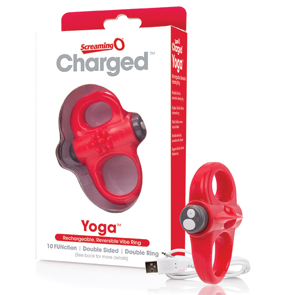 Пенис пръстен The Screaming O - Charged Yoga - червен
