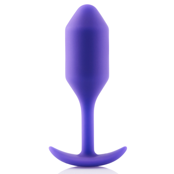 Анален разширител с тежест B-Vibe - Snug Plug 2 Purple
