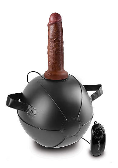 Vibrating Mini Sex Ball - 7 Inch - Brown