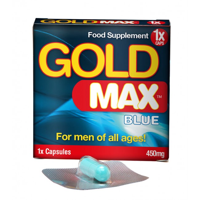 GOLDMAX™ BLUE (1 кап) - усилвател на мъжката сексуална мощ