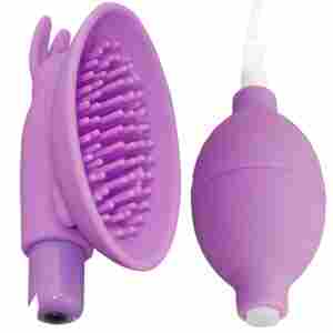 Вагинална помпа с клиторен стимулатор NAUGHTY BUNNY LAVENDER 10 см.