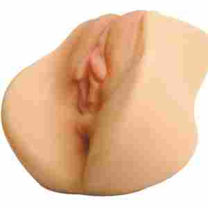 Вагина и анус Кибер Кожа с вибрации SENSUAL BELLA 16 см.