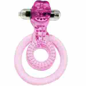 Вибриращ пенис ринг със сменяеми батерии "TONGUE STYLE"