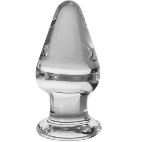 Стъклено дилдо Butt Plug OVAL GLASS 9 см.