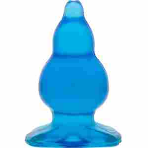 Анален разширител Butt Plug TRIPLE JOY BLUE 14 см.