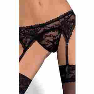 Луксозени секси комплект стринг и жартиери