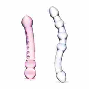 Комплект Glas - Pleasure Set Double Pleasure Glass Dildo Set