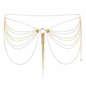 Верижки за тяло Bijoux Indiscrets - Magnifique Waist Jewelry Gold