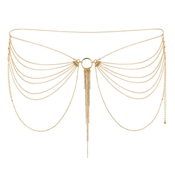 Верижки за тяло Bijoux Indiscrets - Magnifique Waist Jewelry Gold