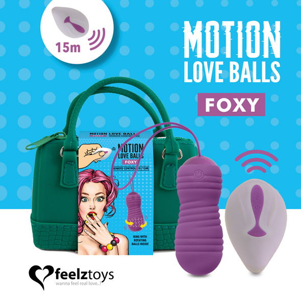 Вагинални топчета FeelzToys - Remote Controlled Motion Love Balls Foxy