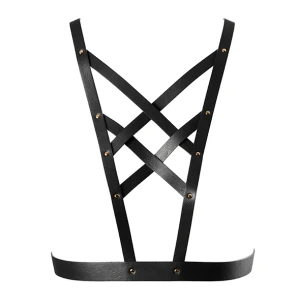 Дамски колан Bijoux Indiscrets - Maze Net Cleavage Harness Black