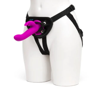 Женски пенис колан Happy Rabbit - Vibrating Strap-On Harness Set Purple