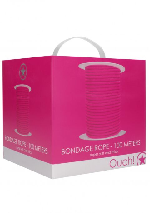 Бондажно японско въже- 100 метра- розово