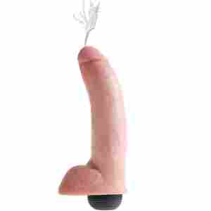 Празнеща се отливка "KING COCK SQUIRTING FLESH" 23 см.