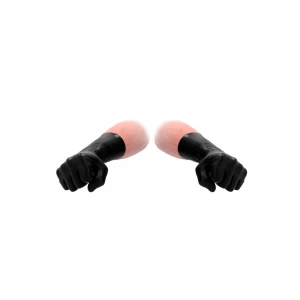 Latex Short Gloves - Black