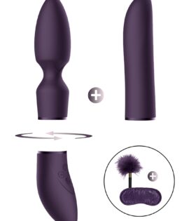 Комплект вибратор с две приставки Pleasure Kit #4 - Purple