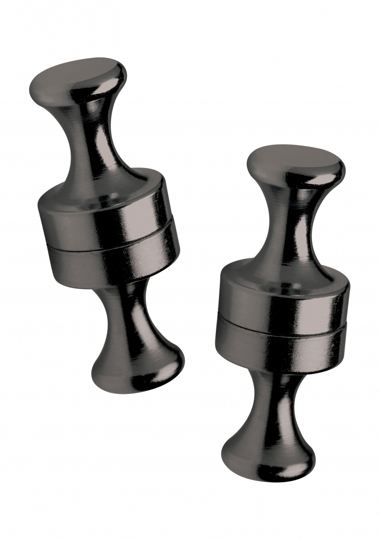 Щипки за зърна Power Pins Magnetic Nipple Clamp Set - Black