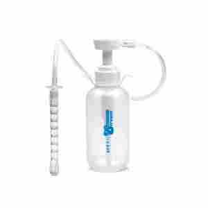 Pump Action Enema Bottle w/ Nozzle - Transparent