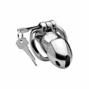 Целомъдрена клетка Rikers 24-7 Stainless Steel Locking Chastity Cage - Silver