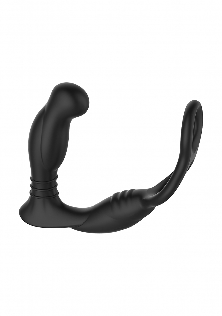 Простатен масажор SIMUL8 Vibrating Dual Motor Anal Cock and Ball Toy - Black