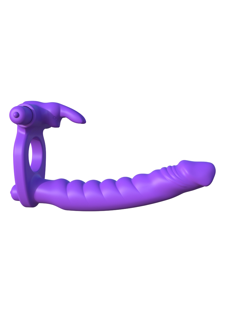 Silicone Double Penetrator Rabbit - Purple