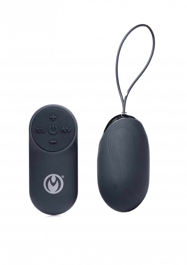 Вибриращо яйце Thunder Egg 21X Silicone Vibrator with Remote Control - Black