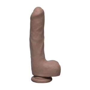 Реалистично дилдо Uncut D - 9 Inch with Balls - ULTRASKYN - Caramel