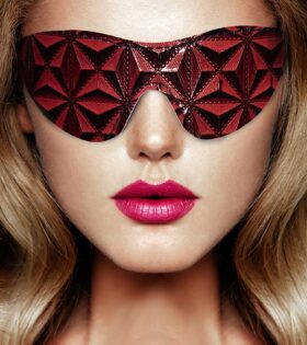 Луксозна маска за очи OUCH! - червена