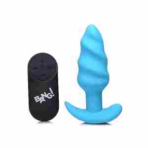 21 функционален анален разширител с дистанционно BANG! - Swirl - син