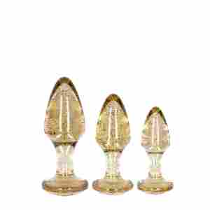 Комплект 3 анални разширители Acrylic Goldchip