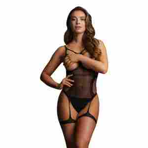 Open-Cup Strappy Teddy - One Size