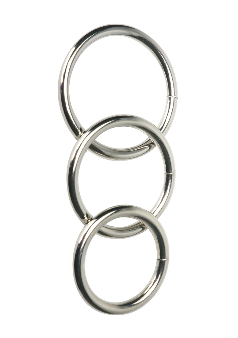 Комплект 3 бр. стоманени пенис пръстени Trine