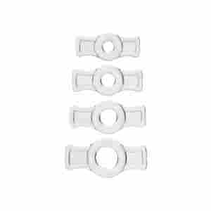 Комплект пенис пръстени TITANMEN - прозрачни