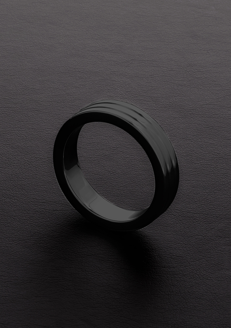 Пенис пръстен Golden Black Ribbed(10x45mm)