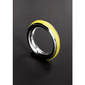 Стоманен пенис пръстен Cazzo - 40 mm - жълт