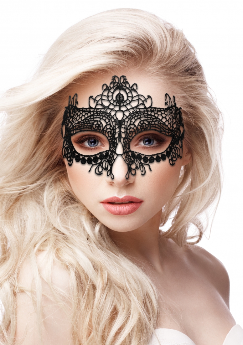 Дантелена маска Queen Black Lace