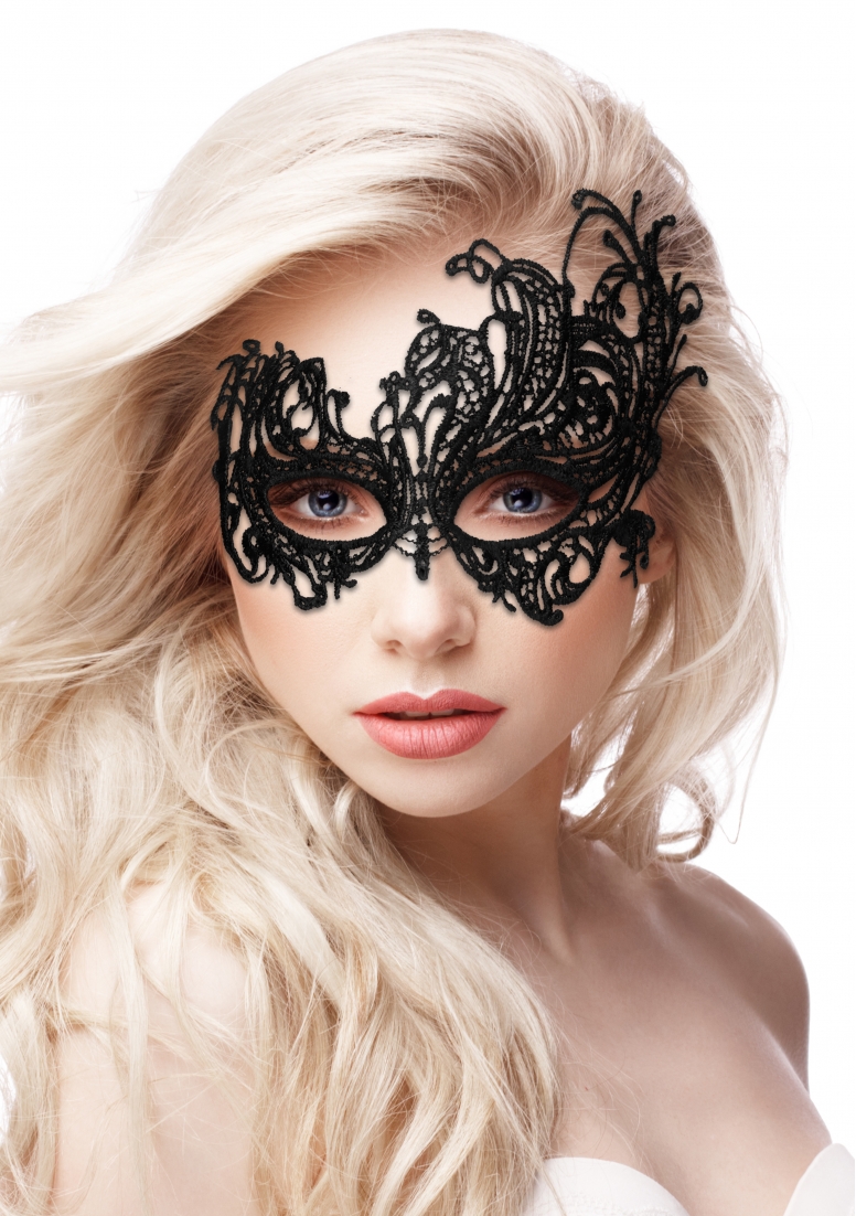 Дантелена маска Royal Black Lace Mask