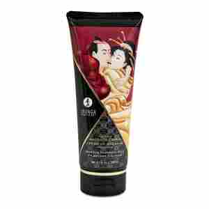 Масажен крем Shunga - Sparkling Strawberry Wine Kissable  - 200 ml