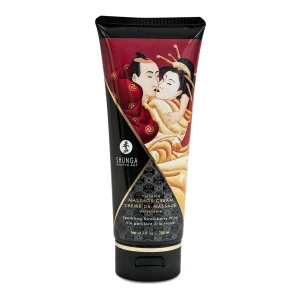 Масажен крем Shunga - Sparkling Strawberry Wine Kissable - 200 ml