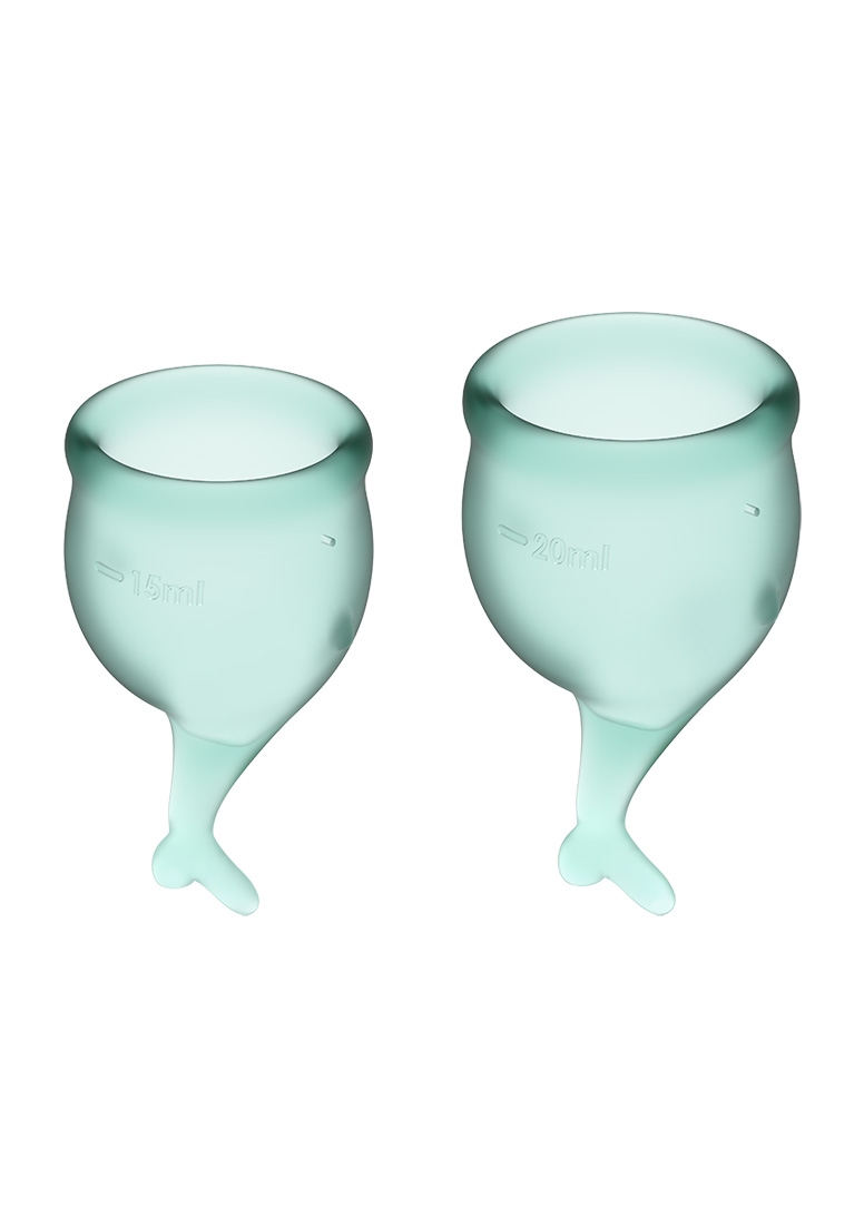 Менструална чашка SATISFYER- сигурна - тъмно зелена
