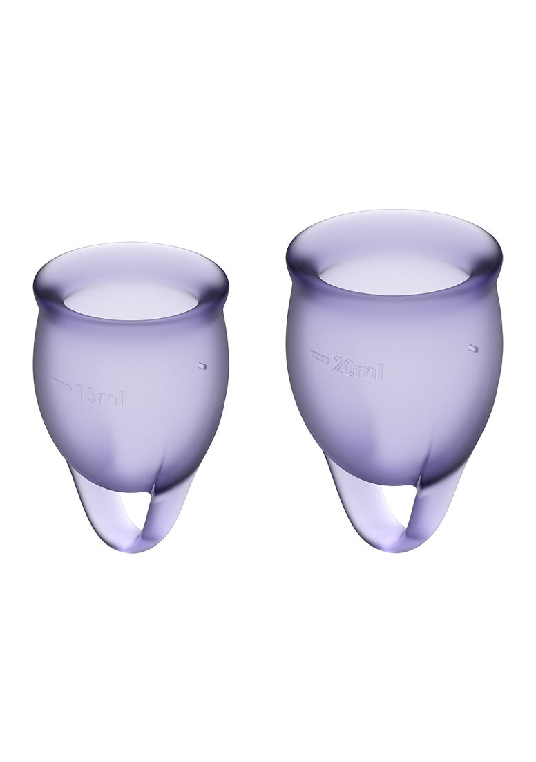 Менструална чашка SATISFYER- уверена - лилава
