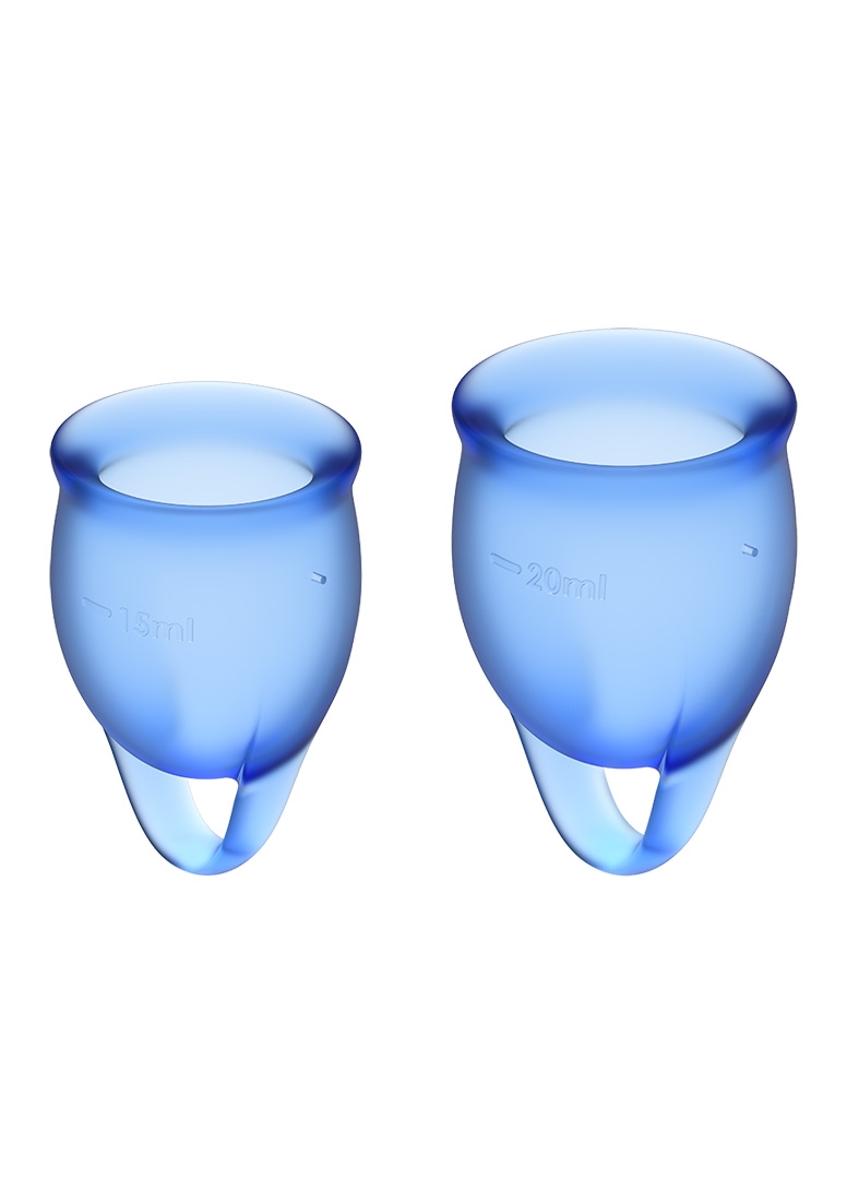 Менструална чашка SATISFYER- уверена - тъмно синя