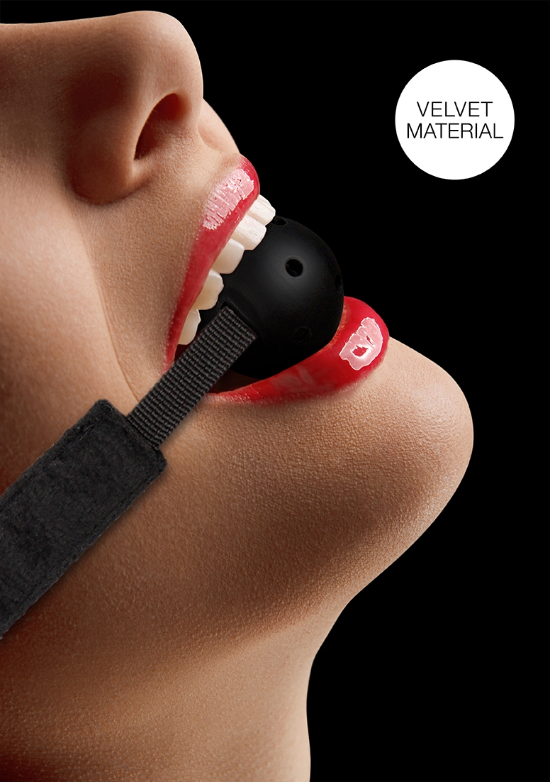 Наустник Ouch!- Velvet & Velcro Adjustable Breathable Gag