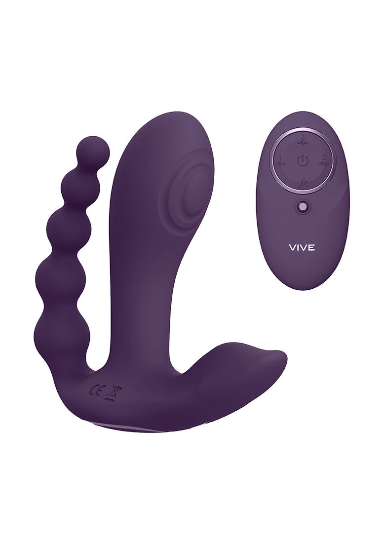 Пулсатор за двойно проникване Kata – лилав | Vibrator.bg