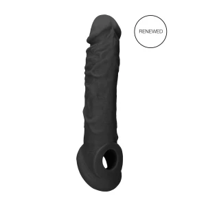 Пенис удебелител и удължител RealRock  20 cm - черен