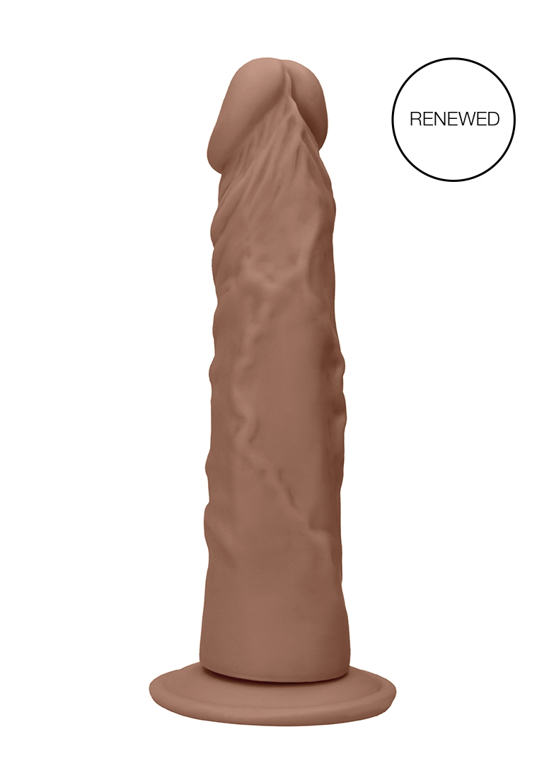 Реалистично дилдо RealRock - 17 cm - шоколад