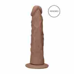 Реалистично дилдо RealRock - 25 cm - шоколад